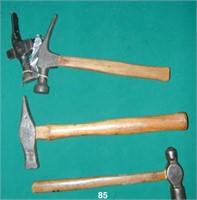 Lot of three assorted hammers