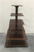 6 Tier Wood Display Stand