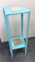 Turquoise 2 Tier Plant Stand
