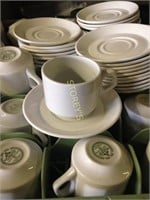 Rack of Cups & Saucers x 28