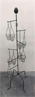 Display w/ Hanging Hooks & Tea Light Holders