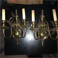 Brass Wall Light x 2