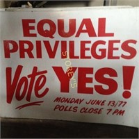 Equal Privileges Sign