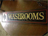WWashrooms Sign 24 x 6