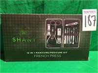 SHANY 12 IN 1 MANICURE/PEDICURE KIT FRENCH PRESS