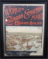 Antique 1892 World's Columbian Exposition Art Work