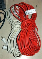 2 Heavy Duty 50 Foot Extension Power Cords