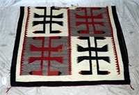 Native American Indian Woven Rug Blanket Top