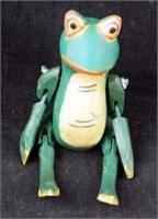 7" Hand Painted Antique Frog Sculpted Decoration