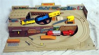 '83 Mattel Hotwheels Toy Train Layout W/ 2 Engines
