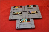 (5) Super Nintendo Games