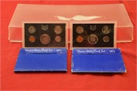 (2) United States Proof Sets - 1971, 1972