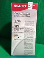 SATCO ENERGY SAVER HI-PRO SPIRAL 105W BRIGHT WHITE