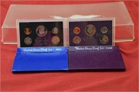 (2) United States Proof Sets - 1983, 1986