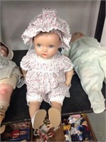 Sleeping Baby Doll with Pajamas & Bonnet