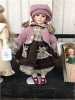 Porcelain Doll with Stand