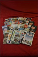 Lot of Old State Road Maps