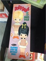 Dolly Dears 2 Dolls with magic stay on clothes
