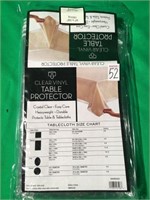 CLEAR VINYL TABLE PROTECTOR 60 X 108 IN