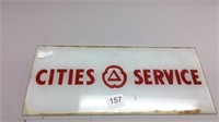 CITIES SERVICE AD GLASS 5''X11''
