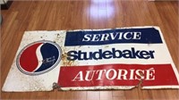 SERVICE STUDEBAKER AUTORISE TIN SIGN 36''X72''