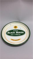 DAWES BLACK HORSE PORCELAIN SERVING TRAY 13''