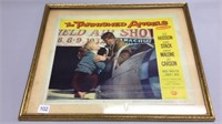 THE TARNISHED ANGELS FRAMED ADVERTISEMENT 14''X17'