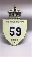 THE KINGS HIGHWAY 59 ROAD SIGN