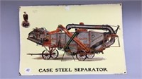 CASE STEEL SEPERATOR TIN SIGN 11''X17''
