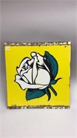 WHITE ROSE DSP SIGN 19''X19''