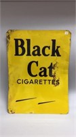 BLACK CAT CIGARETTES TIN SIGN 28''X21''