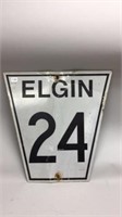ELGIN 24 ALUMINUM ROAD SIGN 18''X16''