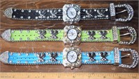 3 NEW LADIES BLING BLING WATCHES ! B-4