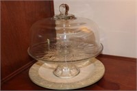 Cake Stand w/ dome top