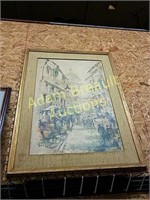 Vintage Ben Maile ornate wall print