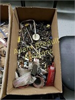 Box assorted bolts, Springs, nuts, washers