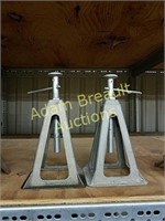 Pair of galv aluminum screw safety jacks