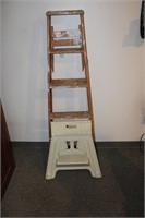 5' Wooden Ladder & Step stool