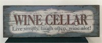 Wine Cellar Wooden Sign
