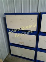 (3) 15 x 32 x 18 metal wall storage cabinets