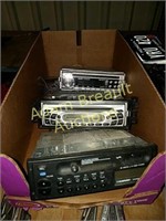 Three assorted car stereos / radios