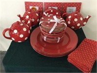 Red and White Polka Dot Lot