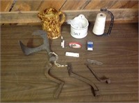 STONEWARE AND IRON LOT