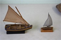 2 Small Wooden Boats