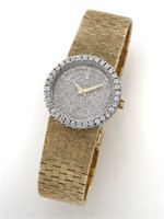 Corum 18K gold and diamond wristwatch