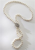 Kurt Wayne 14K gold, diamond and pearl necklace,