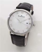 Blancpain stainless steel automatic watch.