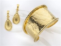 2 Pcs. Gurhan 24K yellow gold jewelry, including: