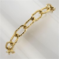 Jean Mahie 22K gold link bracelet.