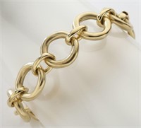 Pomellato 18K yellow gold link bracelet.